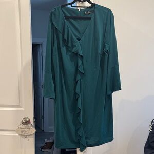 Chetta B Teal Long Sleeve Dress